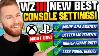 Must Use UPDATED Console Settings For Warzone amp MW3 Best PS5XBOX Controller Graphics amp More [upl. by Aihsein]