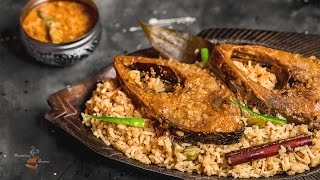 Ilish Pulao Recipe  Hilsa Polau  Ilish Polao  Hilsa Pilaf  Bengali Fish Pilaf [upl. by Aisanat510]