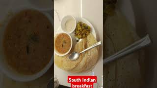 South Indian breakfastsambar dosa aloo chutneyindian food recipe [upl. by Ellerol]