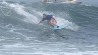 Lennart Hiemstra   Longboard wave Medewi  Bali  Indonesia [upl. by Winslow493]