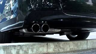 BMW E90 320si Exhaust sound with Performance Muffler [upl. by Ayinat]