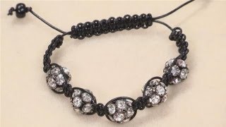 How To Make A Shamballa Style Bracelet [upl. by Reinke472]