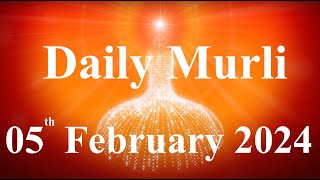 Daily Murli English 5 February 2024daily English murlimurli in EnglishEnglish murli todayMurli [upl. by Acemat]