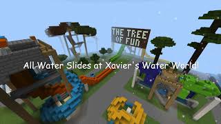 MY LARGEST WATER PARK Xaviers Water World 51 Slides Tallest Slide [upl. by Ferdinande]