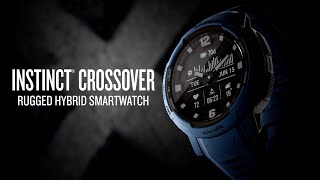 Garmin  Instinct Crossover  Rugged hybrid smartwatch [upl. by Olwen]