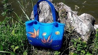 Tasche stricken und filzen  Anleitung [upl. by Marget]