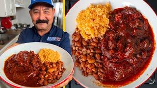 How to Cook CHILE CON CARNE aka CHILE COLORADO authentic Mexican Red Sauce Recipe [upl. by Uhsoj]