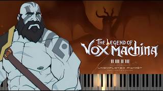 The Legend of Vox Machina  Opening Theme Piano tutorial [upl. by Akina]