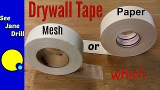 Which Drywall Tape is Better Paper or Mesh [upl. by Azzil631]