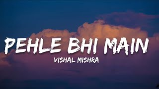 Pehle bhi Main Lyrics Animal  Vishal Mishra  7clouds Hindi [upl. by Vernice]