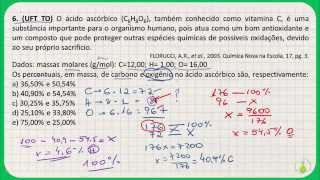 Exercício resolvido  Porcentagem em massa 2 [upl. by Esylle376]