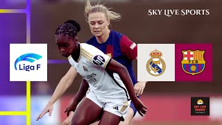 Real Madrid vs Barcelona  Liga F Round 10  Live Stream on Sky Live Sports ligaf barcelonalive [upl. by Aicekan737]