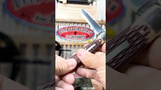 Great Eastern Cutlery  GEC Plainsman Pocketknife Review Muslin Jigged Micarta Handles gecknives [upl. by Lynsey]