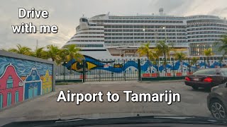 DRIVE ARUBA  Airport to Tamarijn [upl. by Othella]