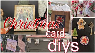 DIYS to do with your CHRISTMAS CARDS [upl. by Yoc]