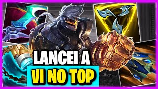 LANCEI A LENDÁRIA VI TOP  League of Legends  VI VS SNGED  VI VS RIVEN [upl. by Asil]