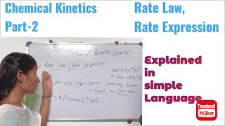 Factors affecting rate of reaction  Rate Lawamp Rate Expression Chemical kinetics Part2chemistry [upl. by Anaitsirk]