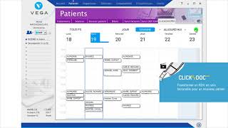 Ajouter un RDV dans CLICKDOCPRO pour un nouveau patient [upl. by Fernyak373]