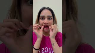 How to put on the retainersretainers invisalign clearaligners crookedteeth [upl. by Yelime]