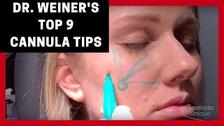 Dr Steven F Weiners Top 9 Tips for Using Cannulas for Fillers [upl. by Lockwood]