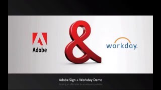 Adobe Sign and Workday Integration — Recruiting  Adobe Acrobat [upl. by Judi]