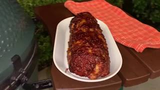 Smoked BBQ Meatloaf on the Big Green Egg [upl. by Hyacinth]