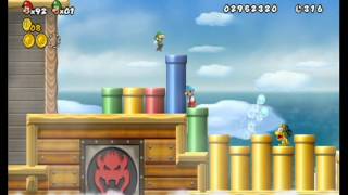 New Super Mario Bros monde 4bateau [upl. by Aivekal]