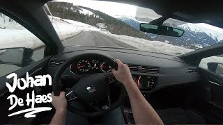 SEAT Arona FR 15 TSI 150 hp POV Test drive on mountain road [upl. by Hnah232]