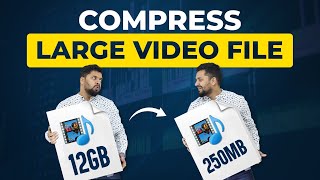 Compress Large Video Without Losing Quality  Compress video  How to compress a video [upl. by Einner857]