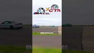 SPEED DEMONS Collide  M4 CSL vs Giulia GTA Dragrace shorts bmw alfa dragrace [upl. by Kirven307]