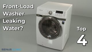 FrontLoad Washer Leaking Water — FrontLoad Washing Machine Troubleshooting [upl. by O'Gowan253]