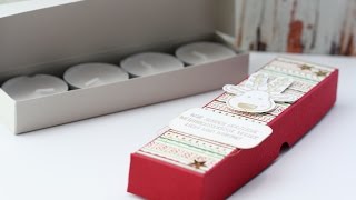 Anleitung Verpackung für 4 Teelichter  Stampin Up [upl. by Parthinia365]