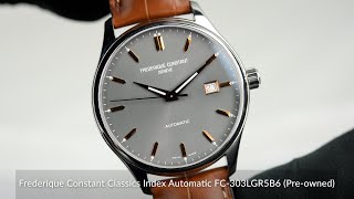 Frederique Constant Classics Index Automatic FC303LGR5B6 Preowned [upl. by Yeo]