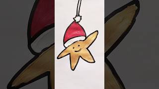 Christmas Star Ornament Acrylic Painting For Kids christmas star painting shorts viralvideo [upl. by Romanas113]