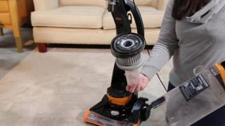 CleanView® Plus Rewind Upright Vacuum  Cleaning Dirt Tank [upl. by Bihas780]