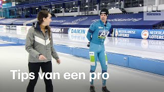 Schaatsen Met deze proftips van Bob de Vries blijf je overeind [upl. by Boni]