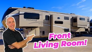 Front Living Room Luxury Fifth Wheel  2023 Jayco Pinnacle 38FLGS [upl. by Aniluap485]