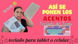 Cómo poner acentos en teclado inalámbrico [upl. by Haelem990]