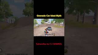 Grenade Car blast myth🤔myths vipax xIr8ayan bgmi gamingshorts [upl. by Zosema]