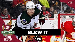 Arizona Coyotes blow twogoal lead to lose to Calgary Flames for second time in as many weeks [upl. by Roxanna273]