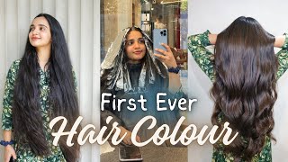 DREAM COME TRUE 😱❤️  FIRST TIME IN LIFE 😲 HAIR COLOUR  HAIR CUT  MALAVIKA KRISHNADAS [upl. by Haikezeh293]