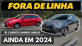 FORA DE LINHA EM 2024  10 carros que estão sendo descontinuados este ano [upl. by Ennovihs100]