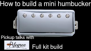 How to build a mini humbucker pickup by a professional [upl. by Eenad]