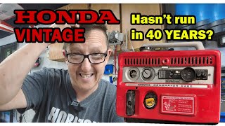 Reviving a Vintage Honda 4stroke generator Has Not Run in 40 Years [upl. by Colpin]