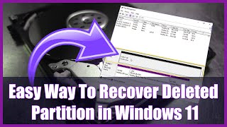 Easy Way To Recover Deleted Partition in Windows 11 [upl. by Eimac916]