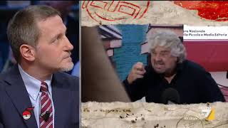 Beppe Grillo ai giornalisti Non parlo con gli estranei dentro siete malvagi Le vostre [upl. by Enorel37]