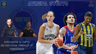 Avrupa Stüdyo  Euroleague  Olimpiakos  Fenerbahçe Beko A Efes  Kızılyıldız  Eurocup Women [upl. by Anaira]