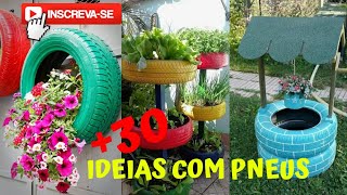 30 ideias com pneus para jardim ideias com pneus velhosdecoracao de jardim com pneu garden ideas [upl. by Paloma123]