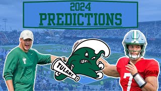 2024 Tulane Football Predictions [upl. by Ettezzus]