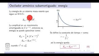 Clase 9 Oscilador subamortiguado [upl. by Tereve]